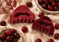 Cherry Luxe Claw Clip