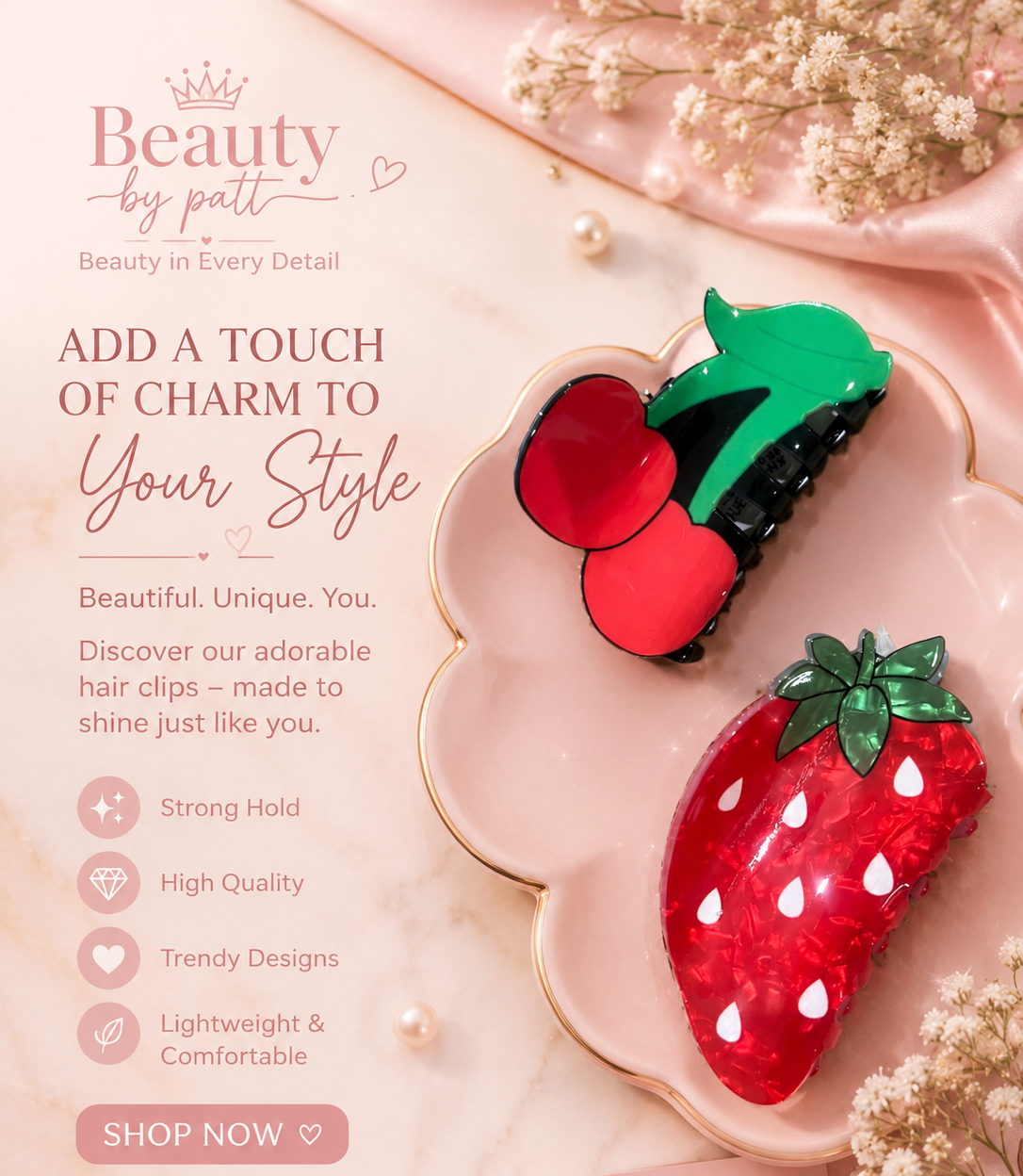 Beauty by Patt Fruity Charm Clip